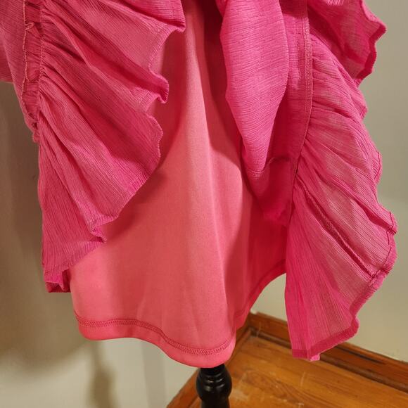 NEW IN Lattice Detail Pink Sundress, Size Large - Picture 12 of 15